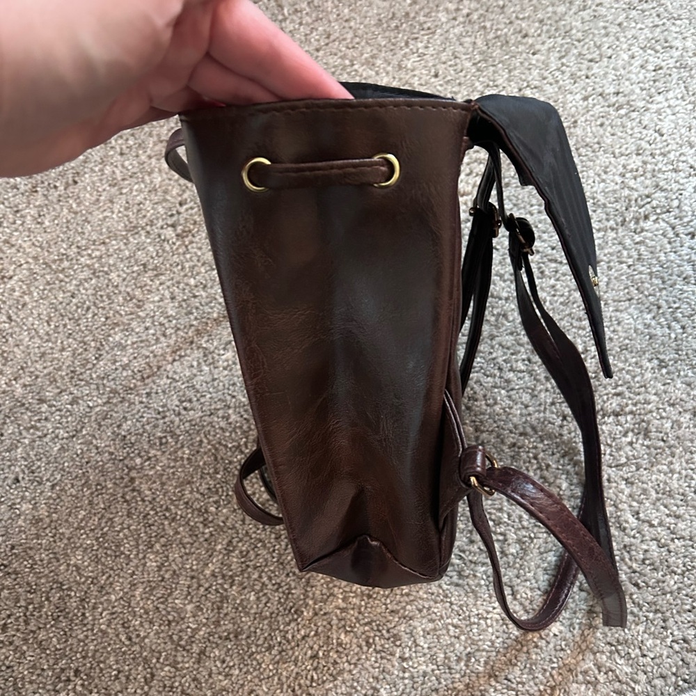 Small Brown Mini Back Pack - image 5